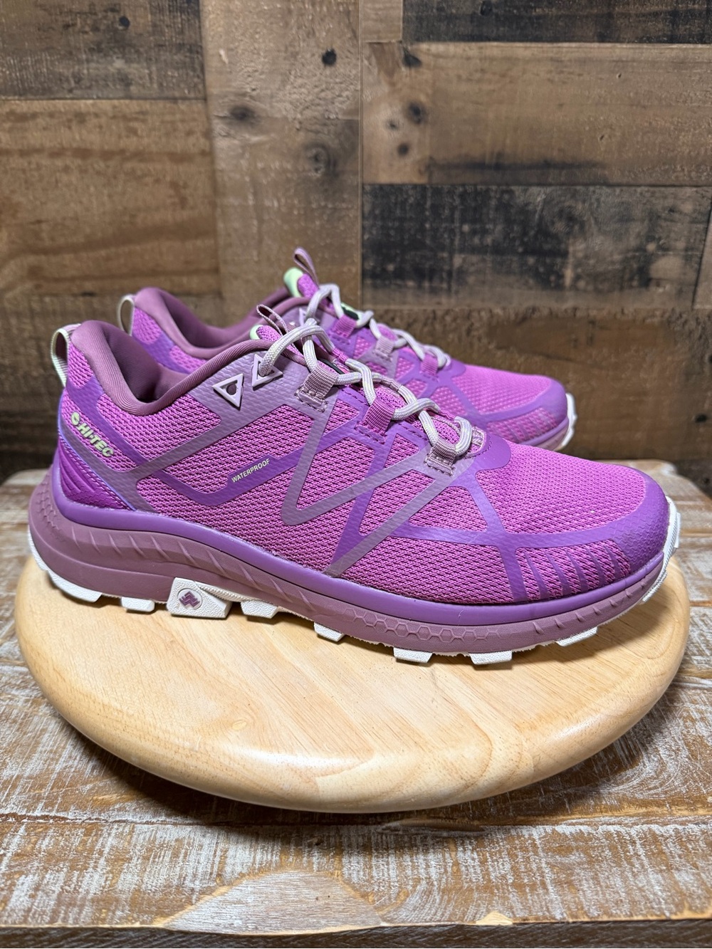 Hi-Tec AWW Mauna Hiker WP Hiking Trail Shoes Women’s US 9.5 Purple Waterproof